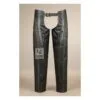 Women's Genuine Leather Black Riding Chaps