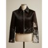 Women's Hair-On Cowhide Leather Jacket WHJ01