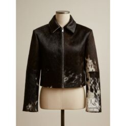 Women's Hair-On Cowhide Leather Jacket WHJ01