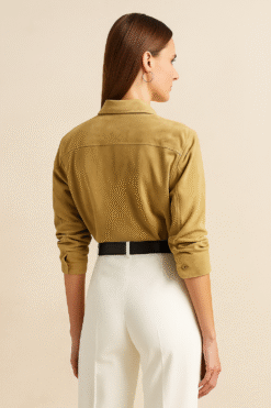 goat suede shirt for women 2
