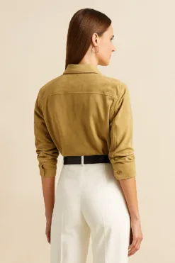 goat suede shirt for women 2