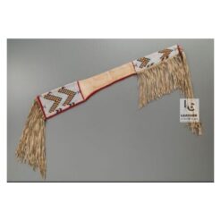 Artisanal Hand-Beaded Fringed Suede Slip