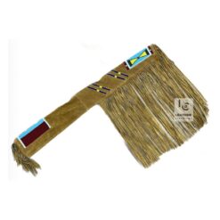 Artisanal Hand-Beaded Fringed Suede Slip - Indigenous-Style Gear Protector