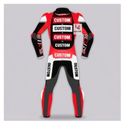 Fully Custom Leather Motorcycle Race Suit Back Side