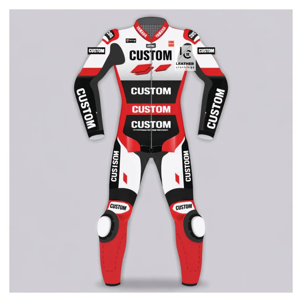 Fully Custom Leather Motorcycle Race Suit Front Side