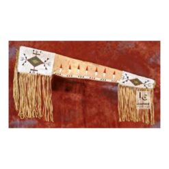 Indigenous-Inspired Hand-Beaded Suede Cover