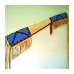 Beaded Plains-Style Soft Sleeve With Fringes