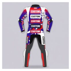 Professional Grade Motorcycle Leather Racing Suit Back Side