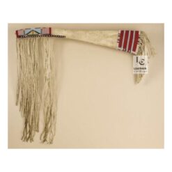 Traditional Beaded Hide Sleeve - Western Fringed Equipment Case