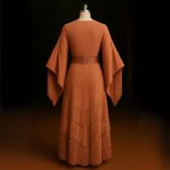 Alternative view of Bohemian Cowgirl Fringe Maxi Dress - Western Style