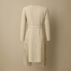 Western Suede Fringe Midi Dress