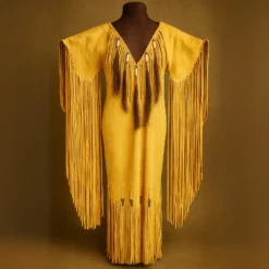 Suede Fringe Powwow Dress