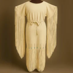 Alternative view of Western Boho Suede Fringe Dress | SFM6