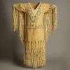 Suede Beaded Leather Powwow Dress - Native Regalia Dress