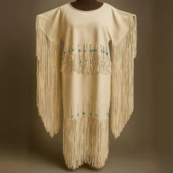 Western Boho Suede Fringe Dress - Cowgirl Suede Dress