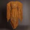 Native American Fringe Dress - Powwow Regalia with Turquoise Beads