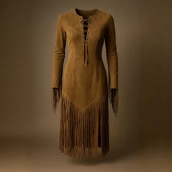 Elegant Boho Fringe Maxi Dress for WomenElegant Boho Fringe Maxi Dress for Women