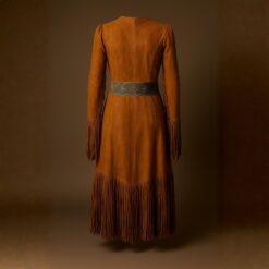 Alternative view of Authentic Western Suede Fringe Maxi Dress