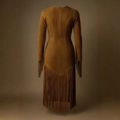 Alternative view of Elegant Boho Fringe Maxi Dress for Women