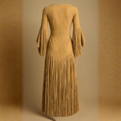 Alternative view of Western Cowgirl Fringe Dress - Suede Boho Fringe Dress | SFM18