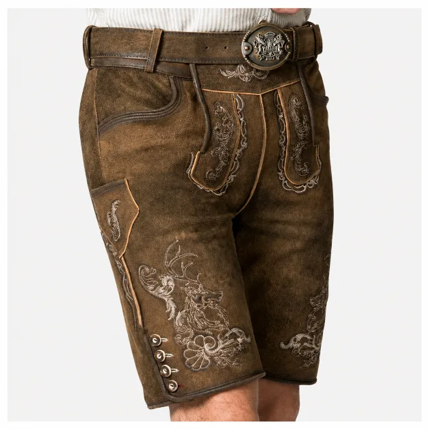 Men's Bavarian Leather Lederhosen - Image 2