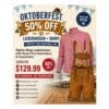 Alpine Stag suede lederhosen with Royal vine embroidery and matching embroidered suspenders