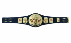 Compatible The Rock Brahma Bull replica championship replacement leather strap in royal blue genuine leather