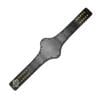 Compatible WWE Hogan 1986 Championship replacement leather strap in black genuine leather with gold snaps