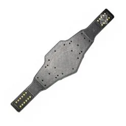 Compatible WWE Undisputed Championship replacement real leather strap in black genuine leather