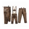 Stone Valley suede Bundhosen with Heritage Oak Scroll embroidery and matching embroidered suspenders